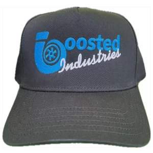 SNAPBACK BLACK CURVED PEAK HAT