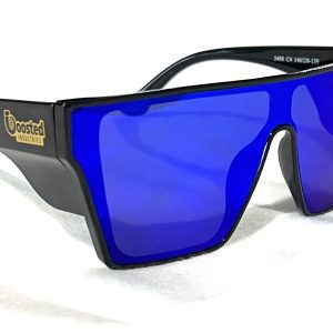 Deep Blue/Black Safety Visor Sunglasses