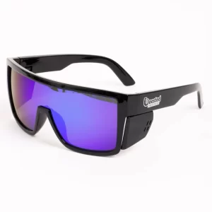 Blue/Black Round Frame Safety Visor Sunglasses (Copy)